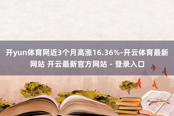 开yun体育网近3个月高涨16.36%-开云体育最新网站 开云最新官方网站 - 登录入口