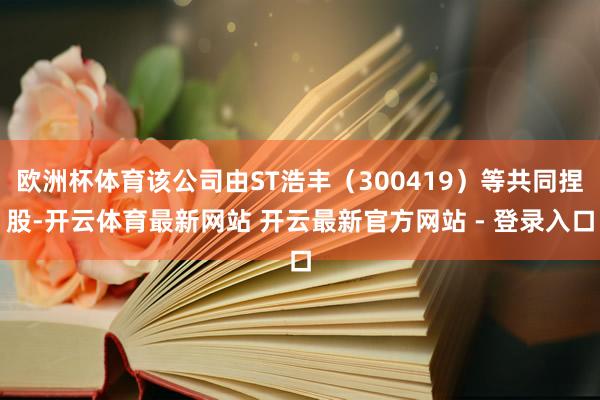 欧洲杯体育该公司由ST浩丰（300419）等共同捏股-开云体育最新网站 开云最新官方网站 - 登录入口
