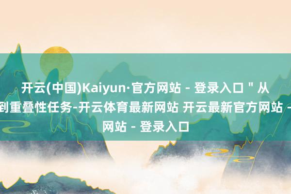 开云(中国)Kaiyun·官方网站 - 登录入口＂从高危功课到重叠性任务-开云体育最新网站 开云最新官方网站 - 登录入口